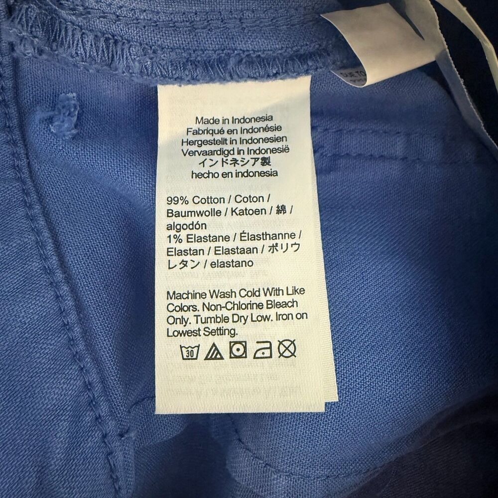 MADEWELL Emmett Wide-Leg Pant 27 Delphinium Blue Patch Pockets NWT B22 - Picture 6 of 6